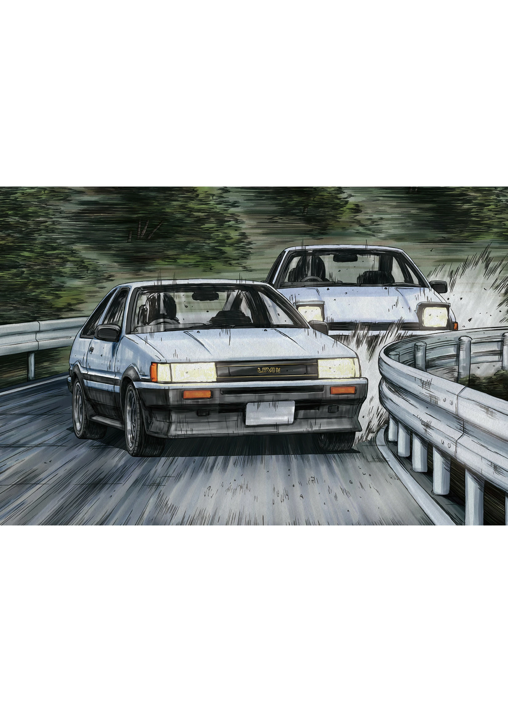 Aoshima 05965 - 1/24 Toyota AE86 Levin - Wataru Akiyama