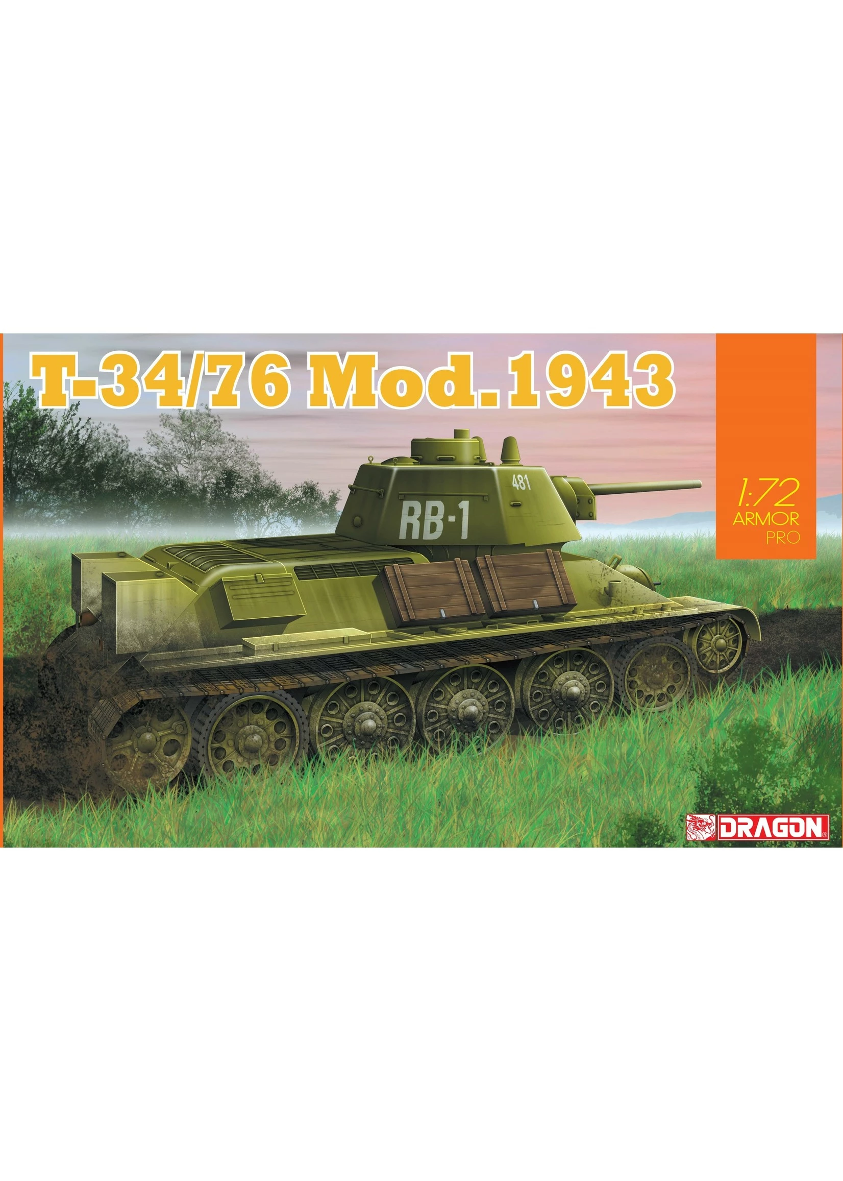 Dragon Models 7596 - 1/72 T-34/76 Mod.1943