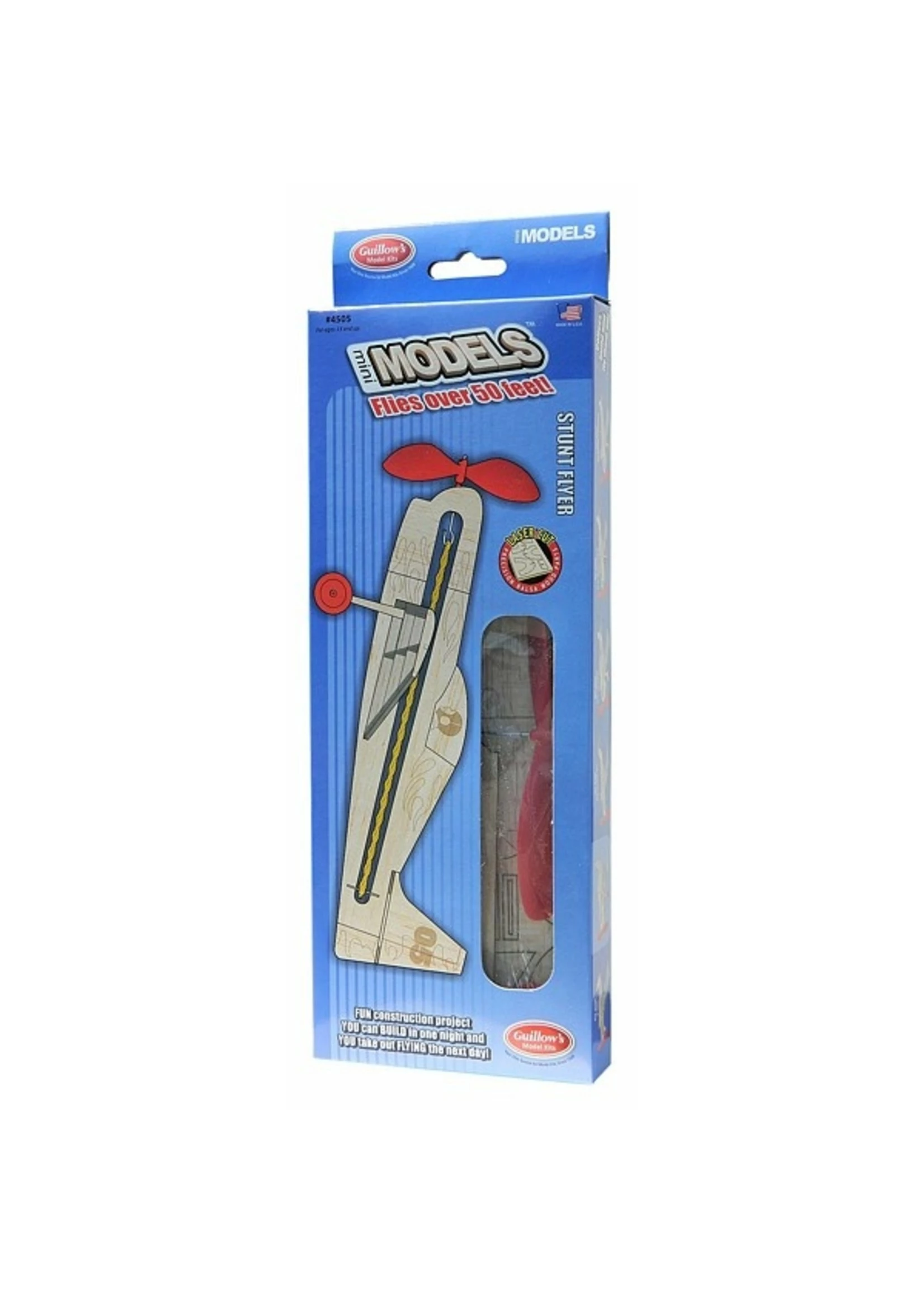 GUILLOWS Stunt Flyer - Balsa Motorplane Mini Model - Image 2