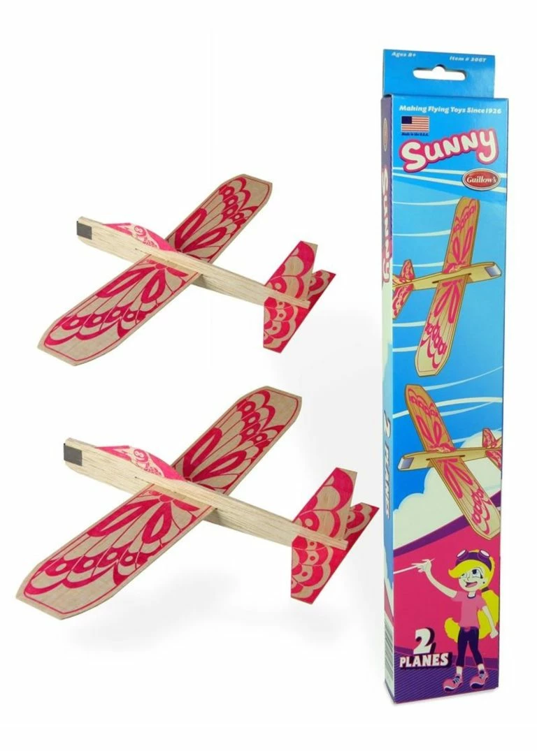 GUILLOWS Sunny Twin Pack Balsa Glider Cheap Collectible Models Store
