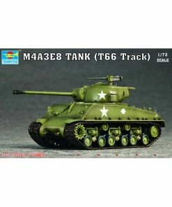 Trumpeter 7225 - 1/72 U.S. M4A3E8 Tank (T66 Track)