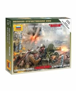 Zvezda 6104 - 1/72 Soviet Machine Gun Maxim With Crew