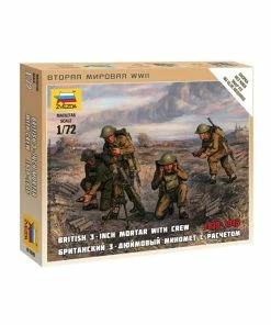 Zvezda 6168 - 1/72 British 3-inch Mortar With Crew