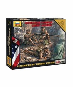 Zvezda 7414 - 1/72 U.S. Browning Machine Gun With Crew
